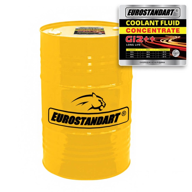 Охолоджувальна рідина EUROSTANDART COOLANT FLUID G12++ CONCENTRATE